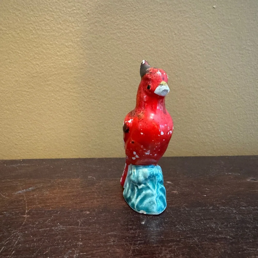 Vintage Porcelain North American Cardinal‎ Bird Figurine Remembrance In Memory